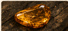 Rare polished amber collector specimen